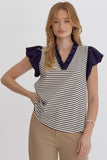 Harley Striped Puff Sleeve Top