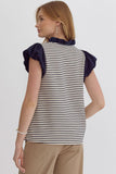 Harley Striped Puff Sleeve Top