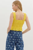 Charli Smocked Tank