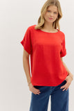 Mandy Cuffed Sleeve Top