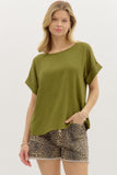 Mandy Cuffed Sleeve Top