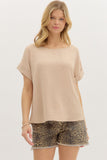 Mandy Cuffed Sleeve Top