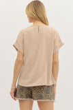 Mandy Cuffed Sleeve Top