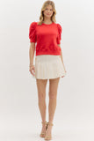 Alexis Puff Sleeve Pull Over Top
