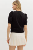 Alexis Puff Sleeve Pull Over Top