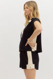 Alyssa Accent Zip Short Set
