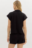 Alyssa Accent Zip Short Set