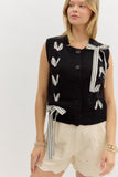 Brinlee Bow Sweater Vest