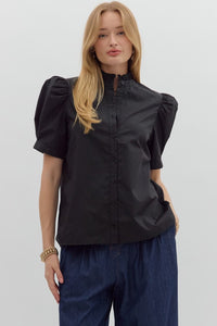 Curvy Lori Button Up Blouse