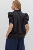 Curvy Lori Button Up Blouse