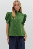 Curvy Lori Button Up Blouse