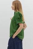 Curvy Lori Button Up Blouse