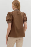 Maci Detailed Puff Top