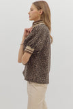 Addison Leopard 1/4 Zip Top