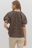 Addison Leopard 1/4 Zip Top