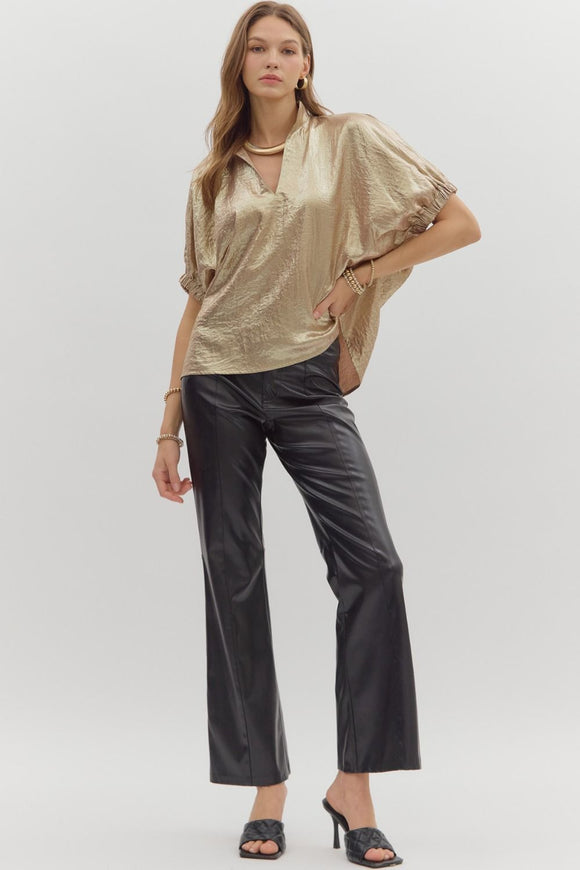Vanessa Metallic Top