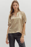 Vanessa Metallic Top