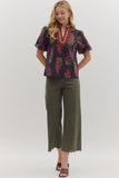 Riley Floral Print Top
