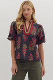 Riley Floral Print Top