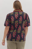 Riley Curvy Floral Print Top