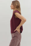 Paisley Cap Sleeve Top