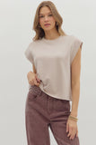 Paisley Cap Sleeve Top