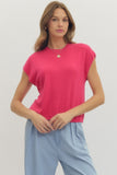 Carissa Cap Sleeve Knit Top