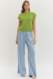 Carissa Cap Sleeve Knit Top