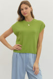 Carissa Cap Sleeve Knit Top