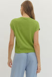 Carissa Cap Sleeve Knit Top