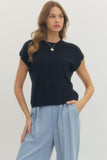 Carissa Cap Sleeve Knit Top