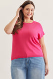 Kim Cap Sleeve Curvy Top