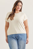 Kim Cap Sleeve Curvy Top