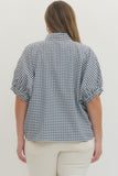 Madison Gingham Curvy Top