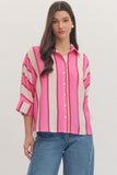 Arrianna Sprided Collard Top-Green