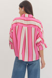 Arrianna Sprided Collard Top-Green