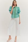 Maura Leopard Puff Sleeve Top