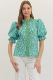 Maura Leopard Puff Sleeve Top