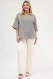 Tori Gingham Top -Curvy