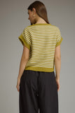 Kathrine Stripe Cap Sleeve Knit Top