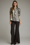 Lainey Solid Metallic Top