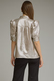 Lainey Solid Metallic Top