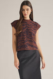 Landri Zebra Print Top