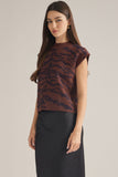 Landri Zebra Print Top