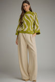 Amelia Abstract Print Sweater