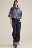 Nova Stripe Self-Tie top