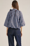 Nova Stripe Self-Tie top