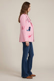 Molly Western Embroidered Pink Blazer