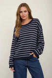 Kimbren Stripe Crew Neck Sweater