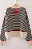 Bailey Trim Stripe Knit Sweater